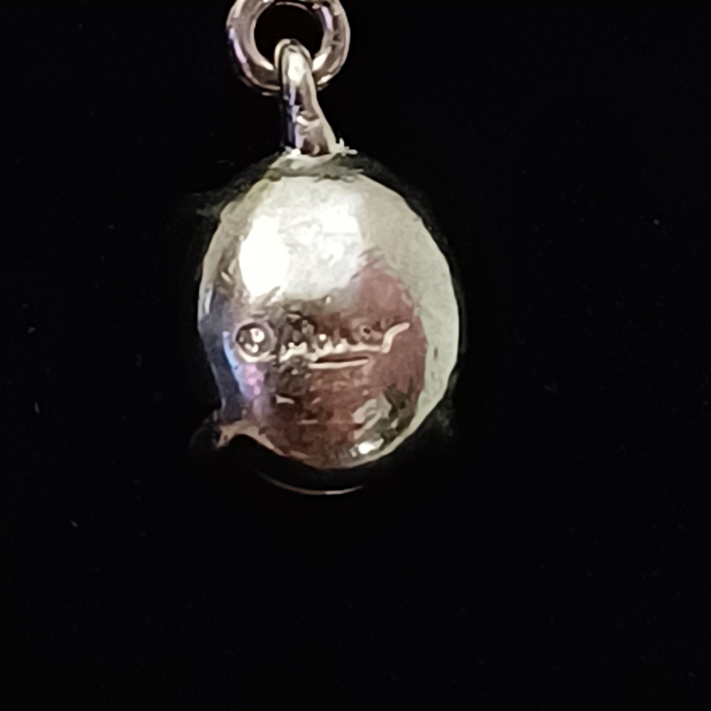 Monet Light Blue Crystal Dangle Necklace - Picture 5 of 7
